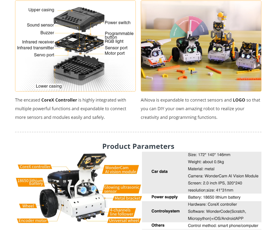 AI Vision Robot Car Kit